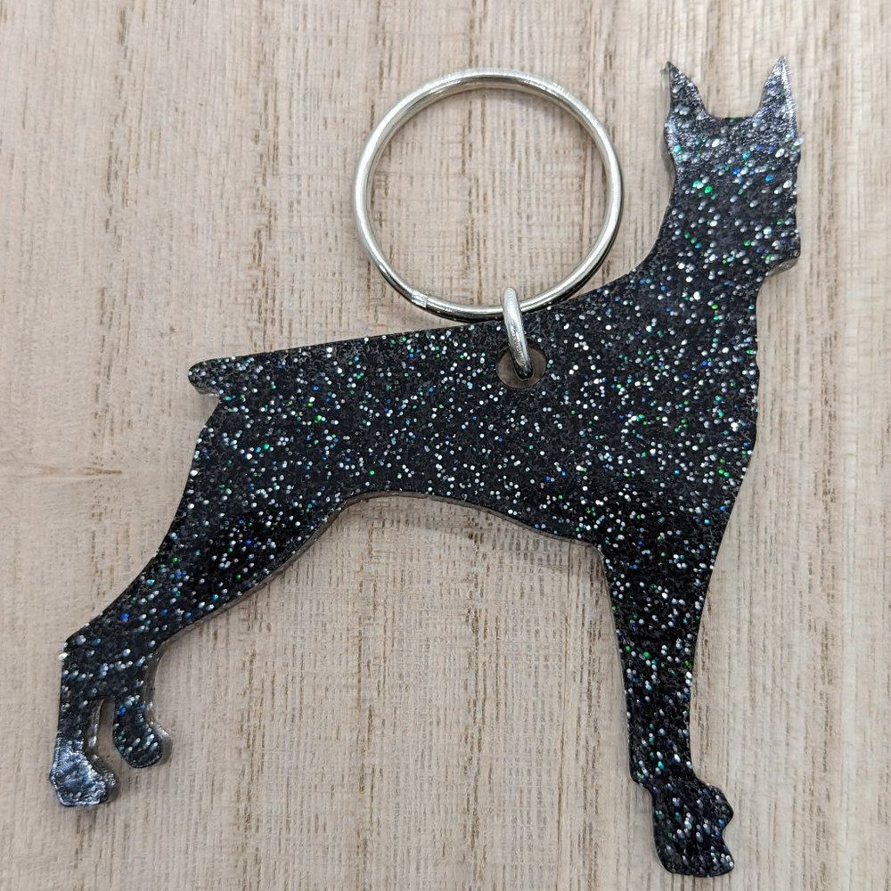 Boxer Glitter Keychains